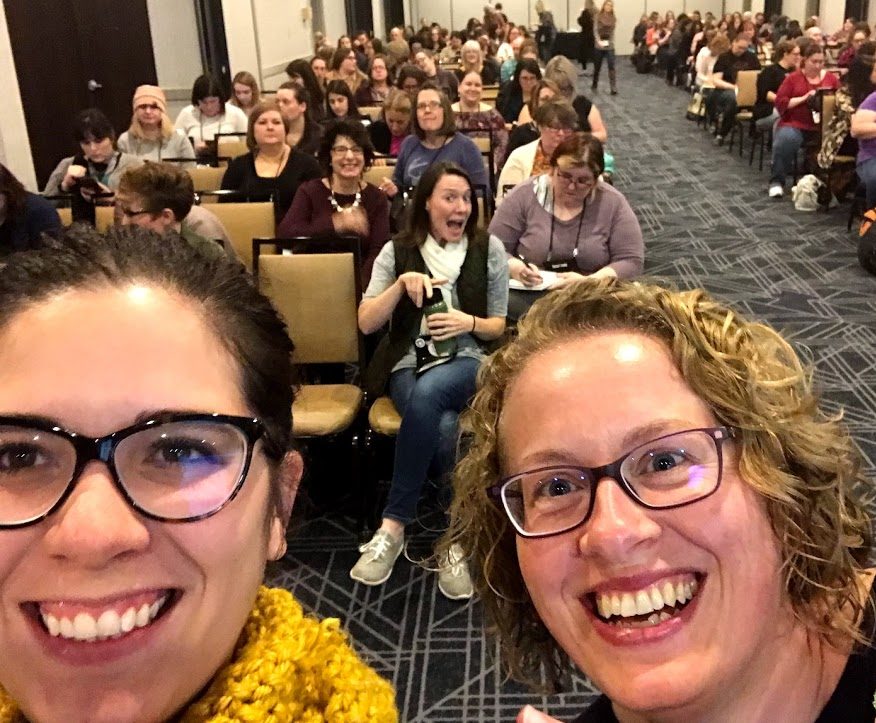 Becca and Joanna presenting at YALSA
