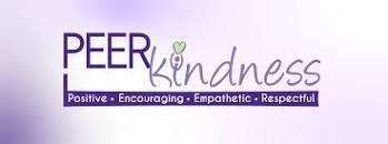 Peer Kindness Logo. Peer stands for Positive, Encouraging, Empathetic, and Respectful.